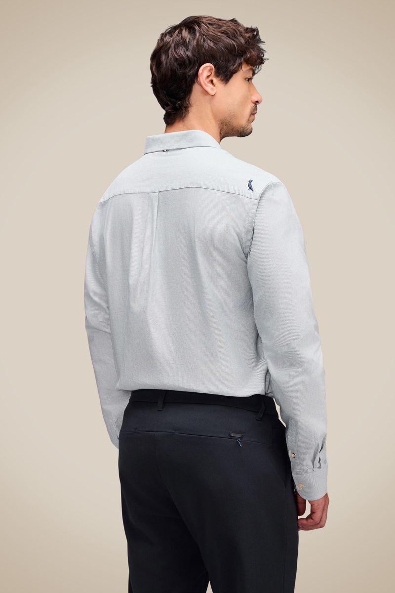 Camisa Ml Oxford Listra Conforto