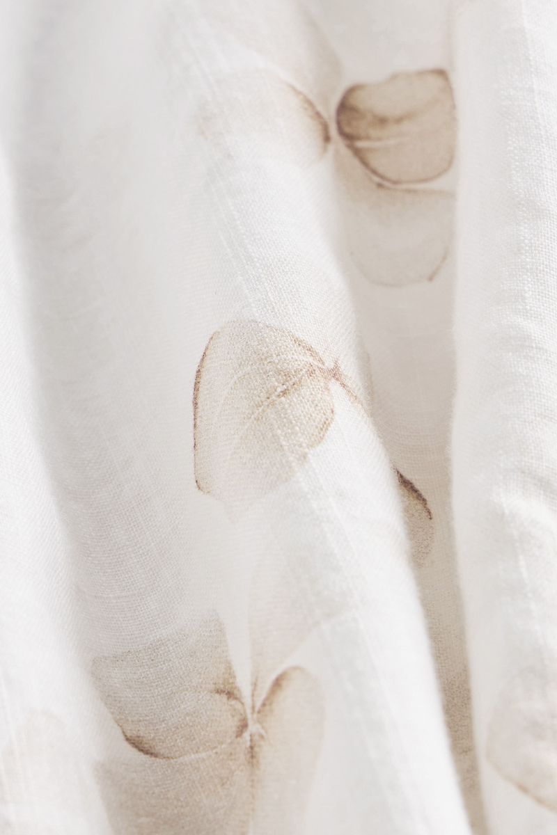 Camisa Ml Linho Estampa Lucky Gold