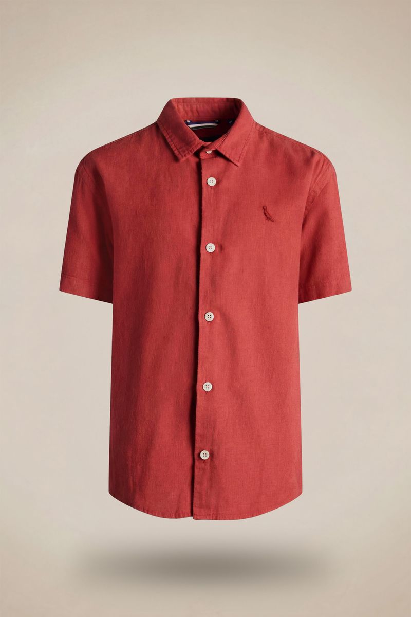 Camisa Mini Mc Tinturada Linho Pienza