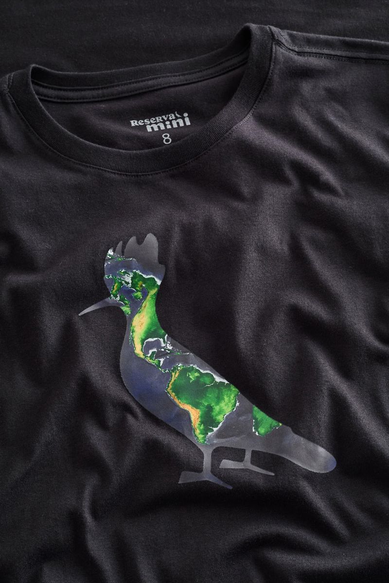 Camiseta Mini Est Pica Pau Planeta Terra