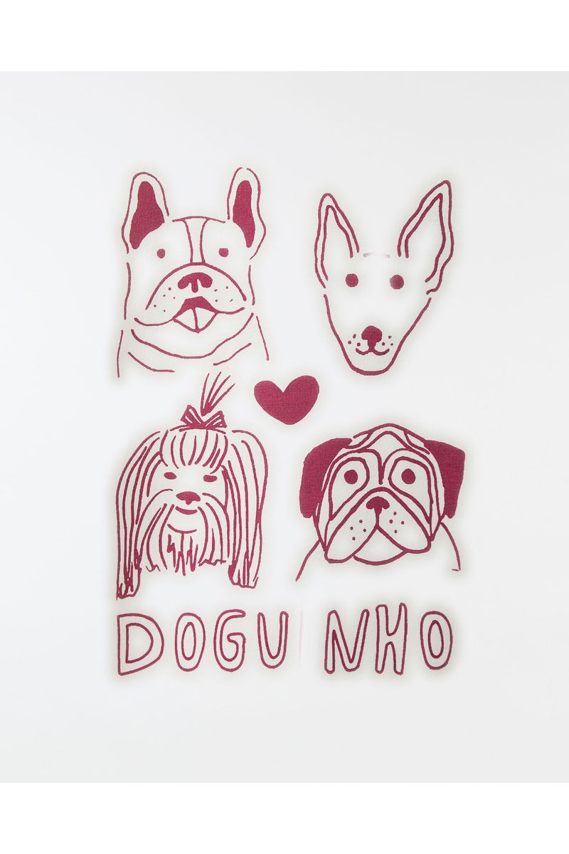 Camiseta Silk Doguinhos