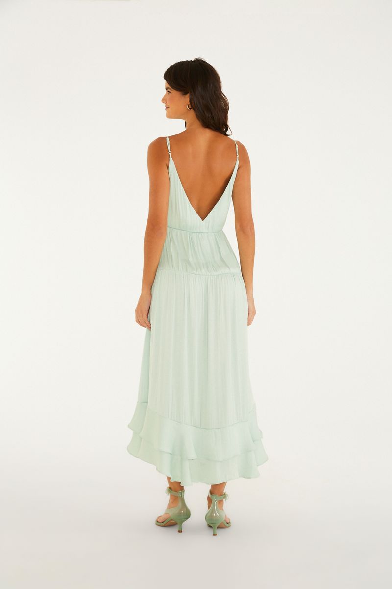 Vestido Babados Barra