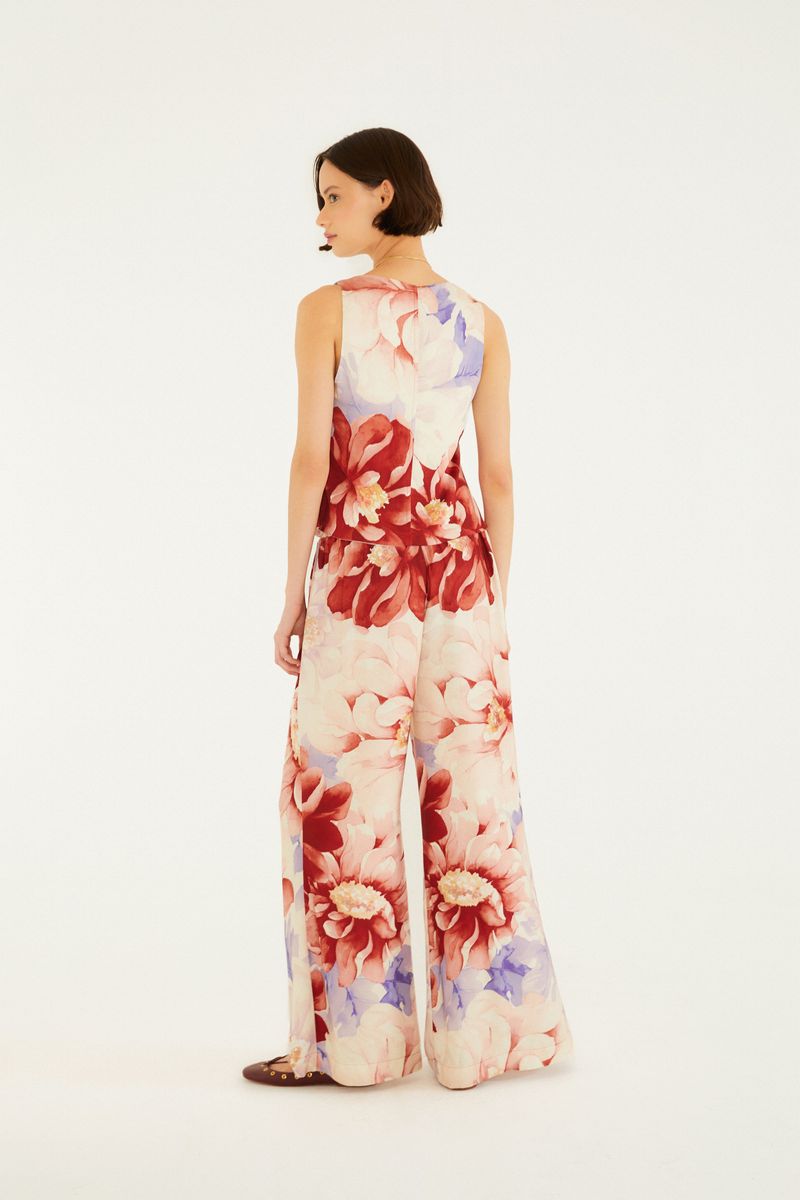 Calça Estampada Floral Doce