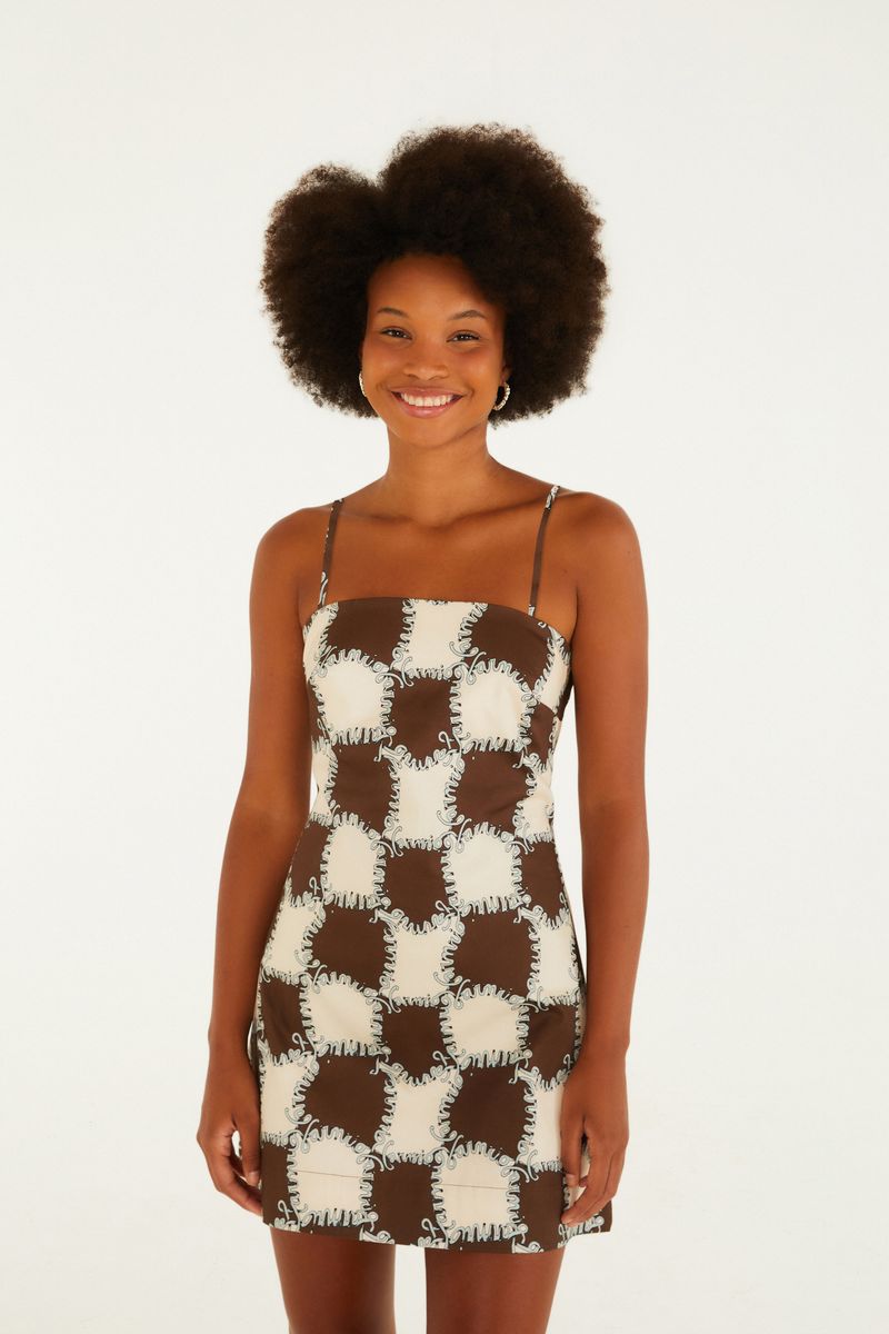 Vestido Curto Estampado Ritmo Carioca