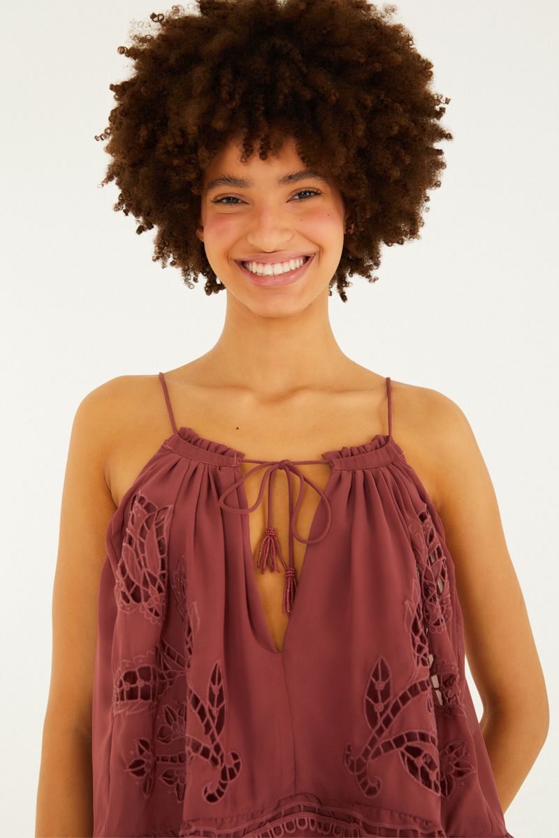 Blusa Richelieu Tulipas