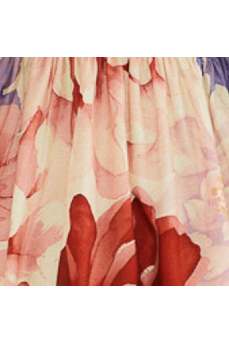 Vestido Cropped Estampado Floral Doce