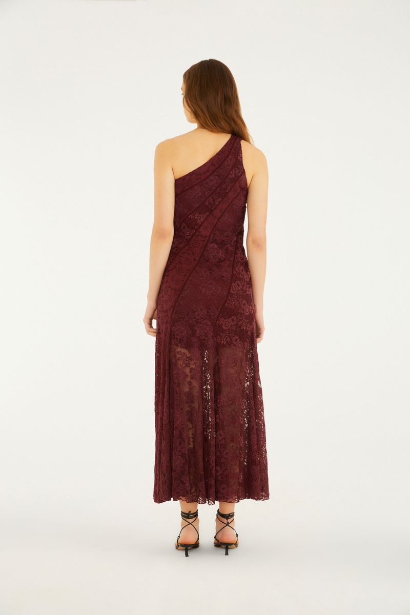 Vestido Nesga Patch De Renda