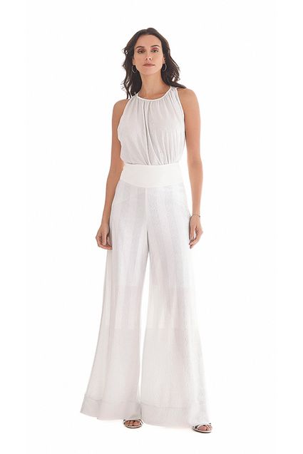 calça pantalona cos alto