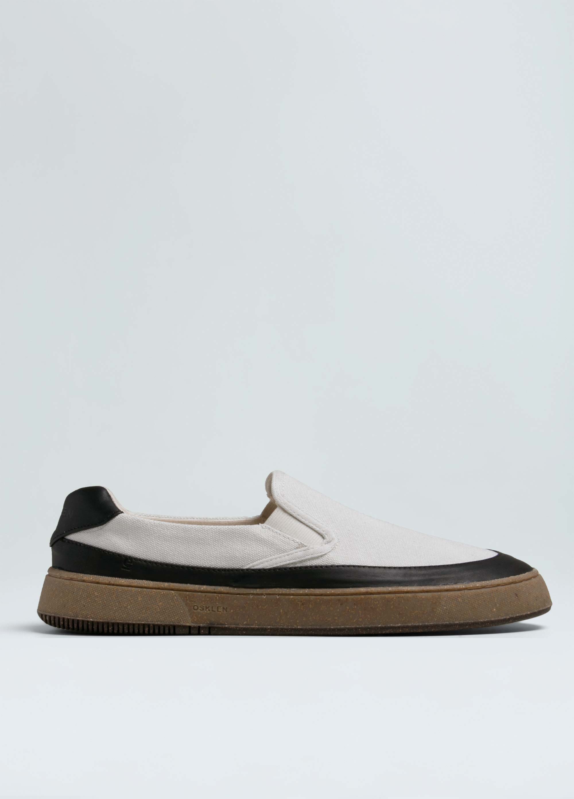 slip on couro osklen bossa nova preto
