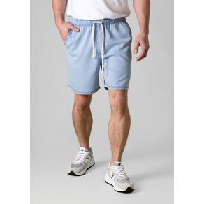 Shorts Jeans Masculino Com Cadarço - Azul Médio Menor preço em Shorts Jeans Masculino Com Cadarço - Azul Médio