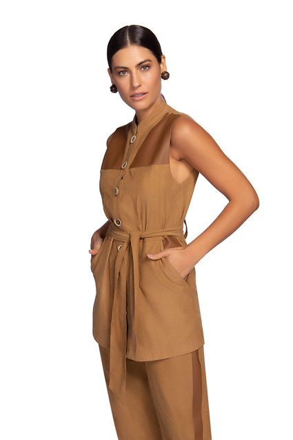 zara sleeveless moletom com capuz