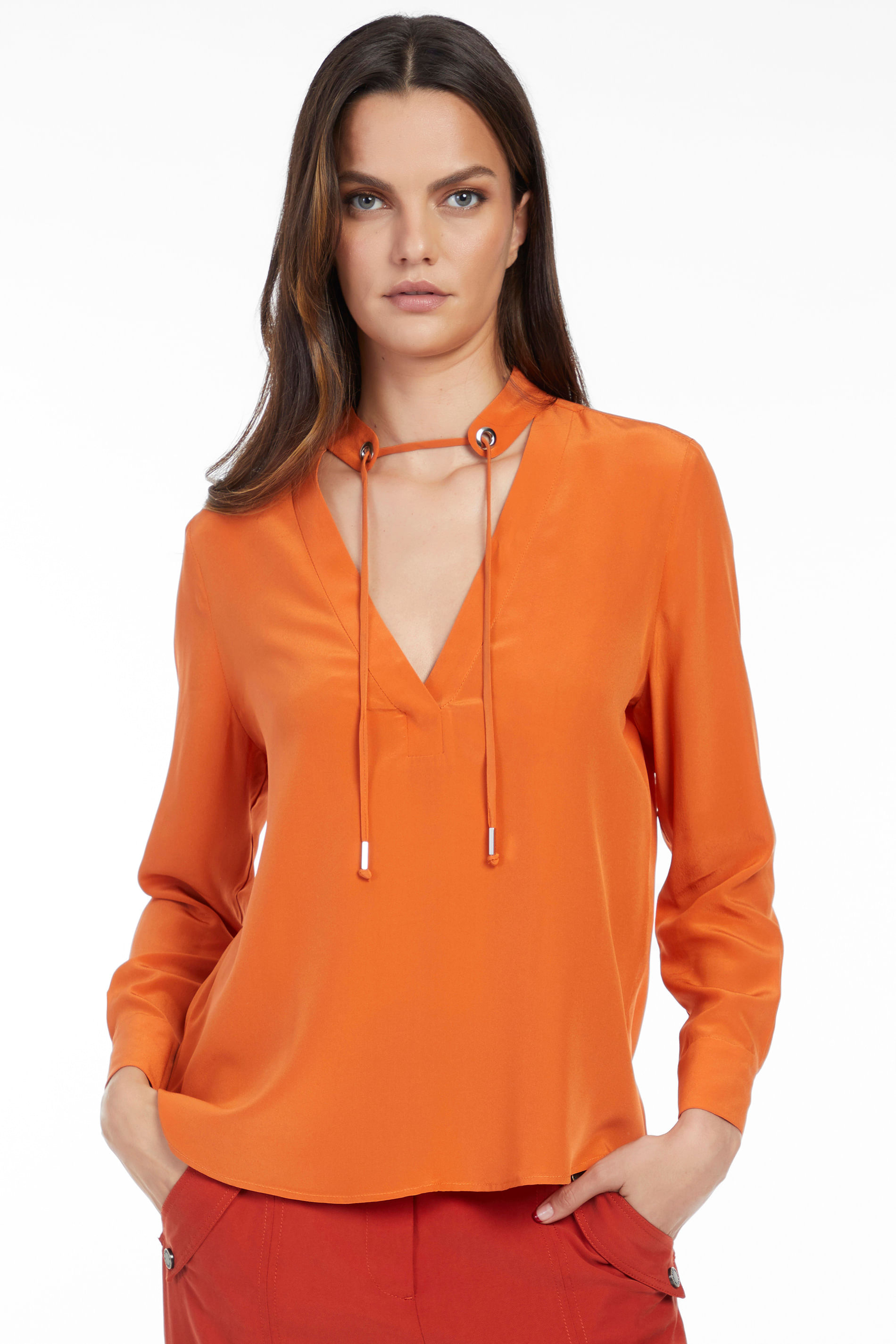camisa laranja seda