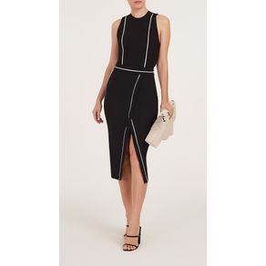 Body Iódice Decote Redondo Cavado Detalhe Zíper Preto Menor preço em Body Iódice Decote Redondo Cavado Detalhe Zíper Preto