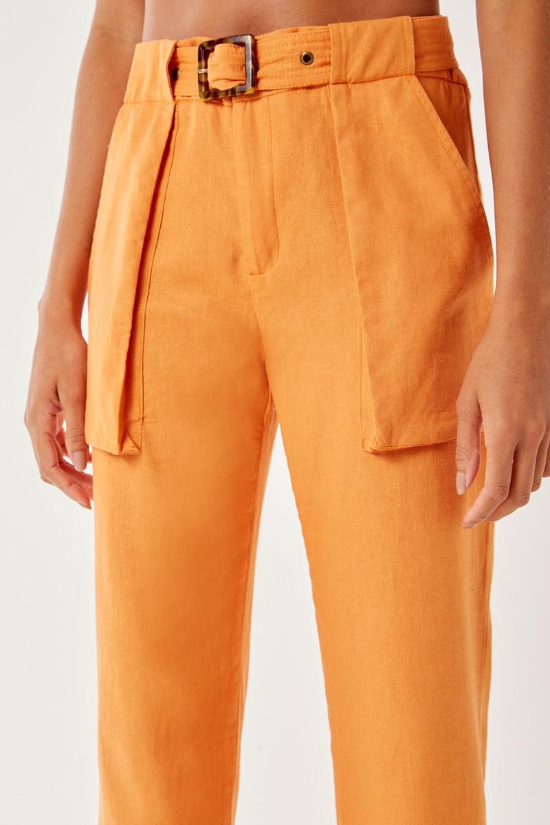 Calça Linho Casual Faixa