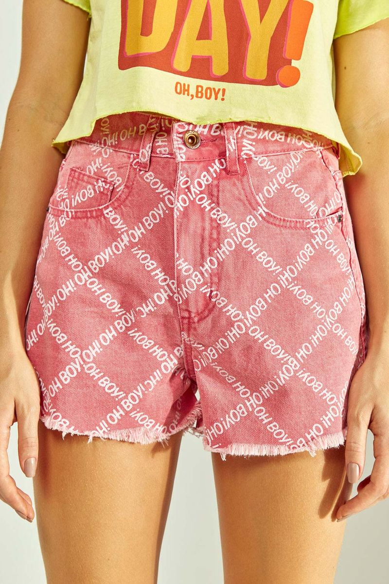 Short Sarja Color Corrosão