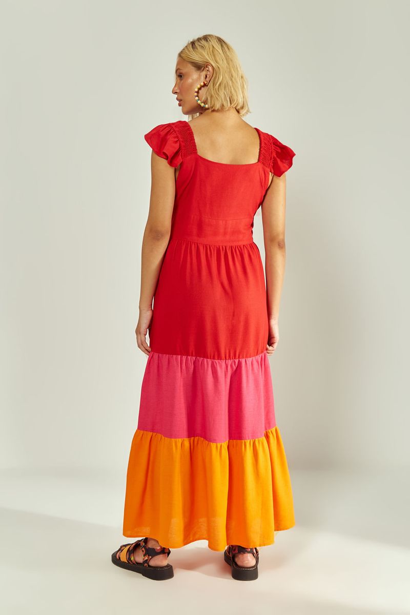 Vestido Midi Ombreira