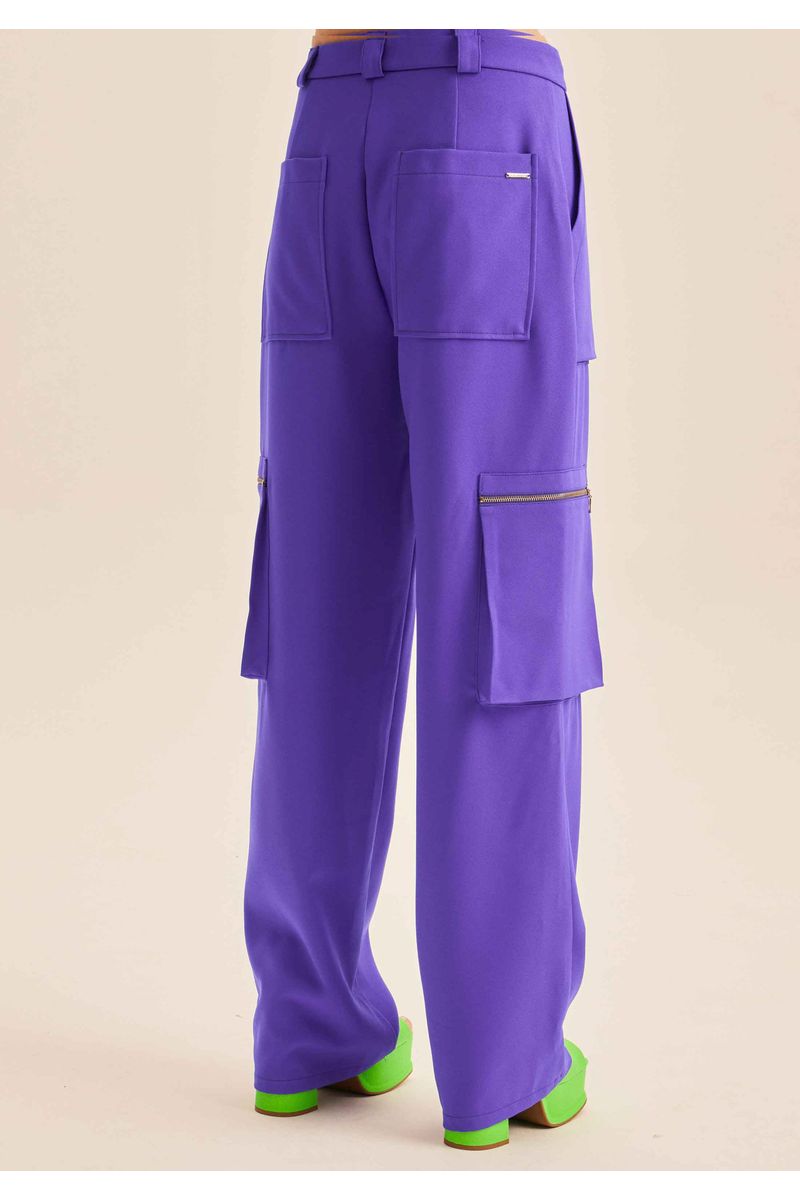 Calça Cargo Cintura Alta
