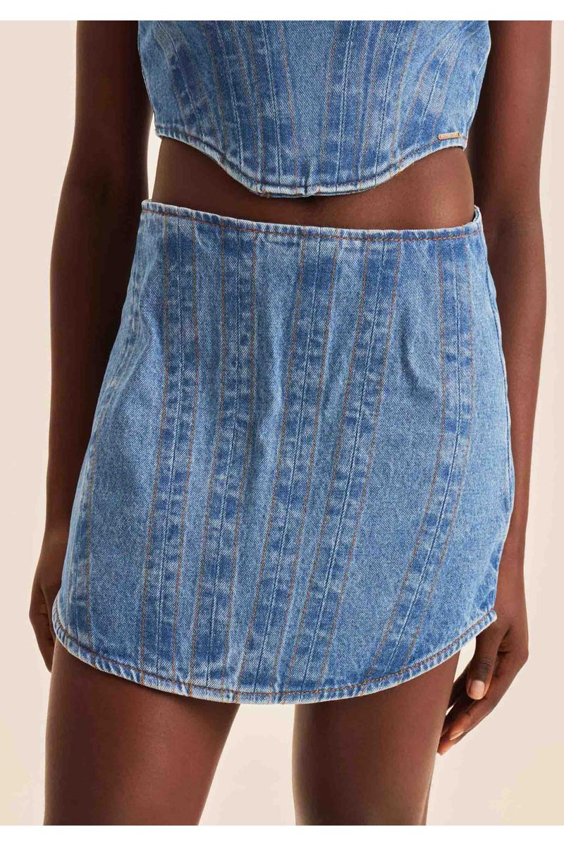 Saia Jeans Corset
