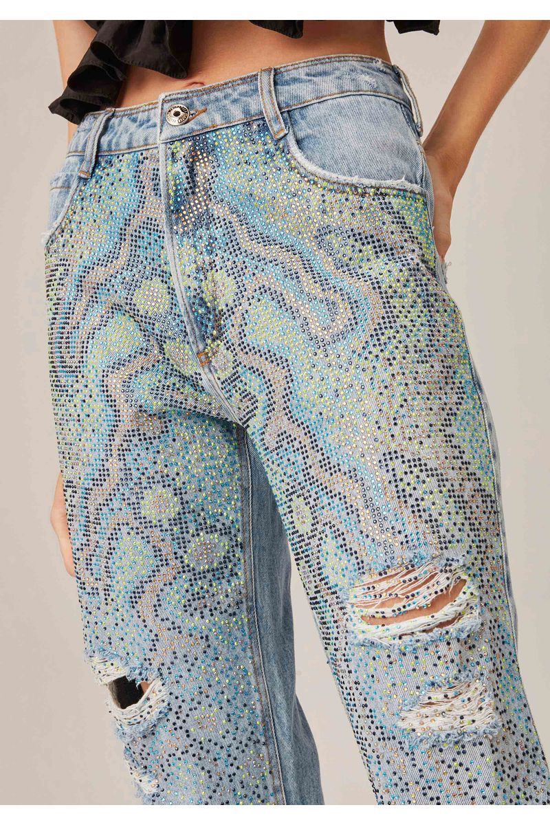 Calça Jeans Reta High Shine