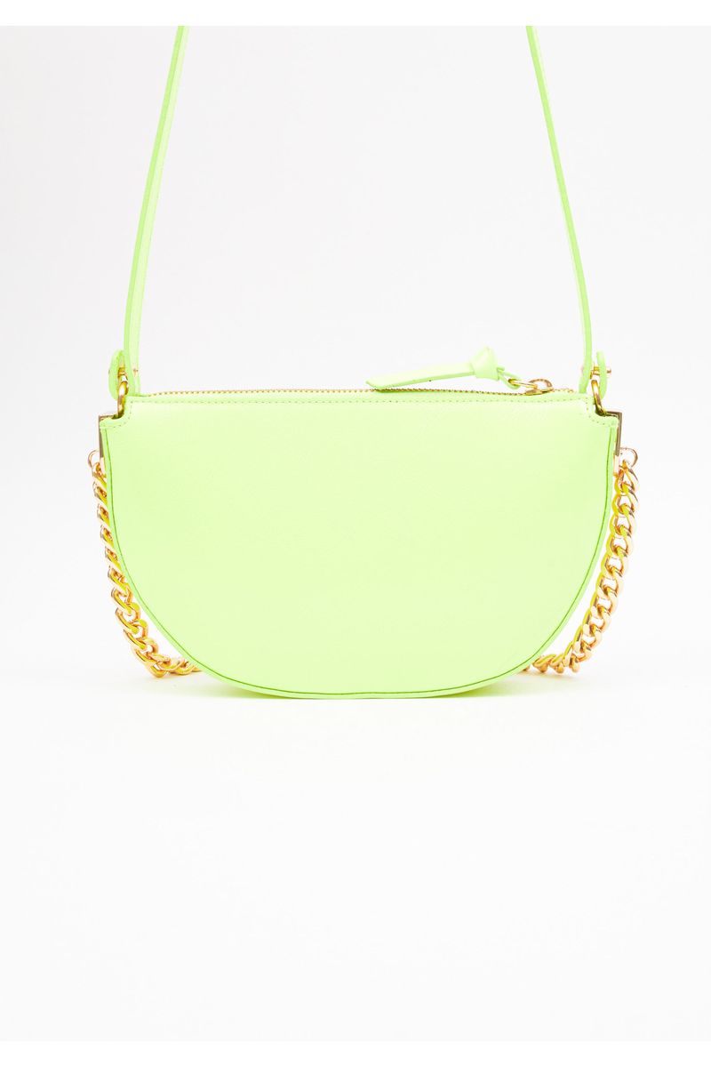 Bolsa Baguete Com Corrente Verde