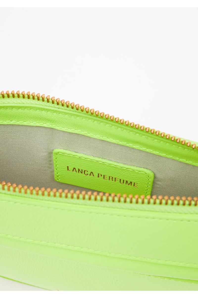 Bolsa Baguete Com Corrente Verde
