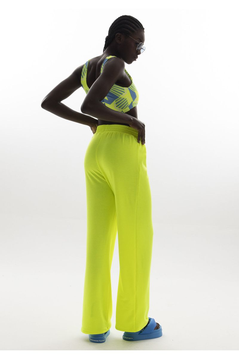 Calça Wide Leg Cintura Alta