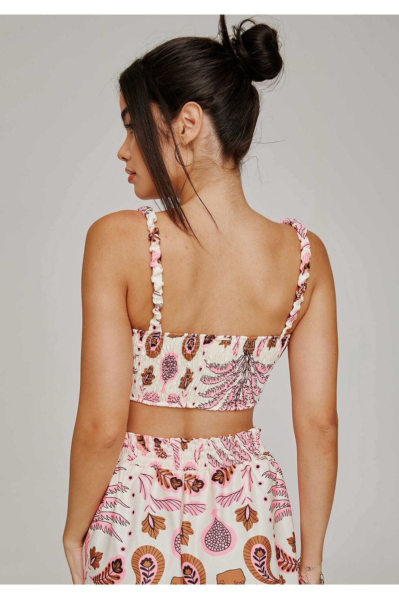 Top Torcido Estampado