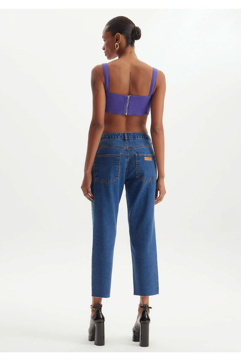 Calça Jeans Reta High Shine