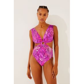 Maiô Engana Mamãe Folhagens ROSA/PINK P/S