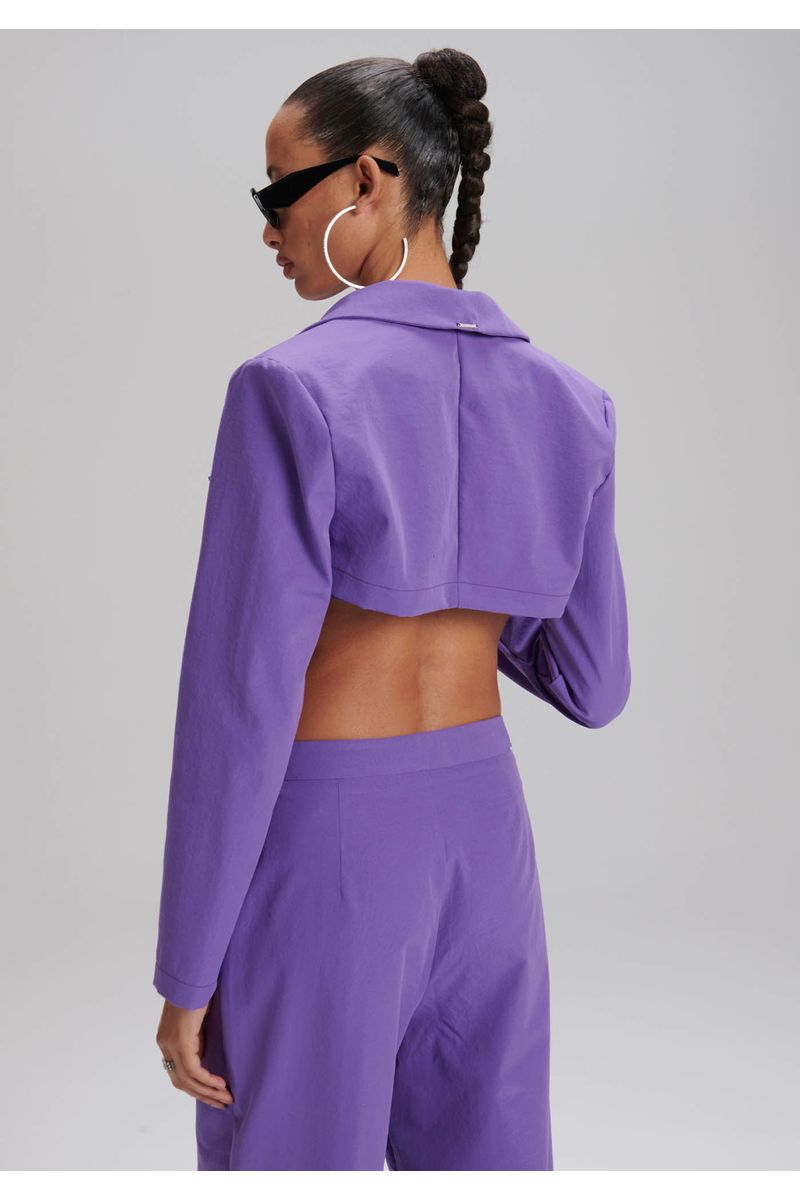 Blazer Super Cropped Manga Longa