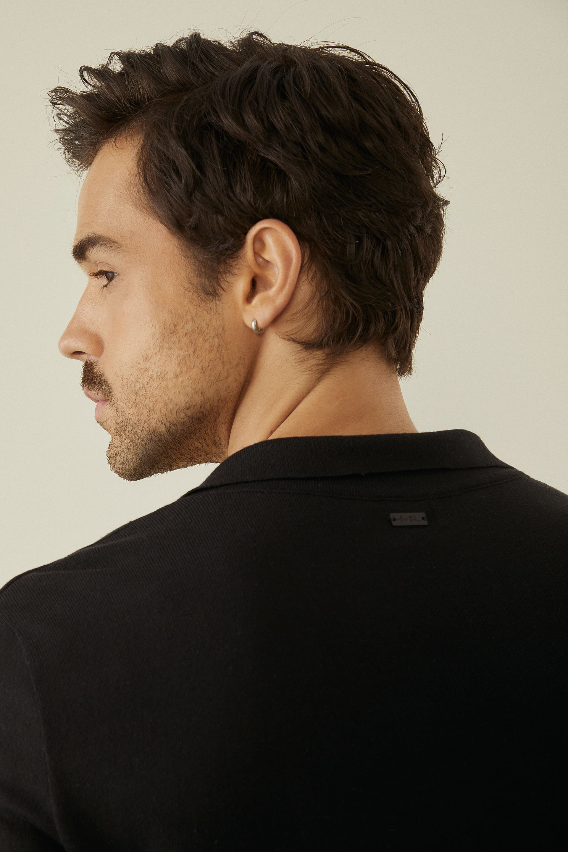 トップス philme longsleeve polo Men's Long Sleeve Piqué Polo Shirt in Navy | Sunspel