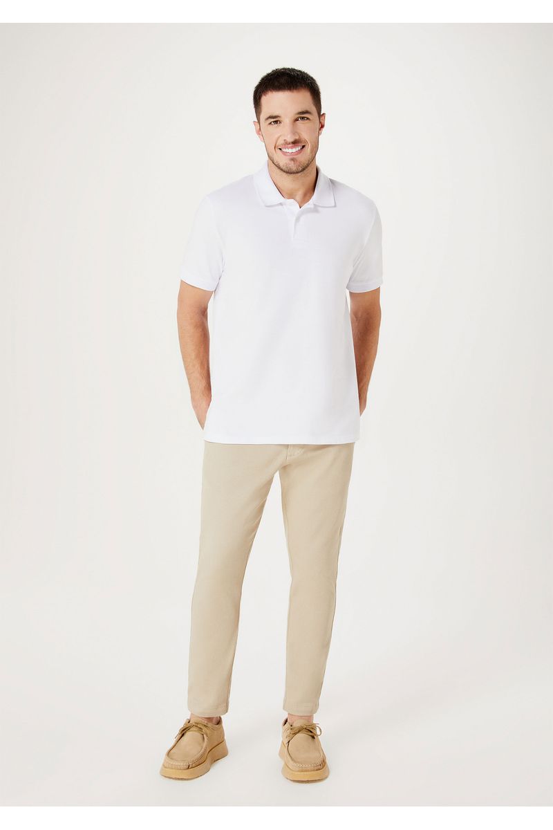 Camisa Polo Básica Masculina Em Piquet