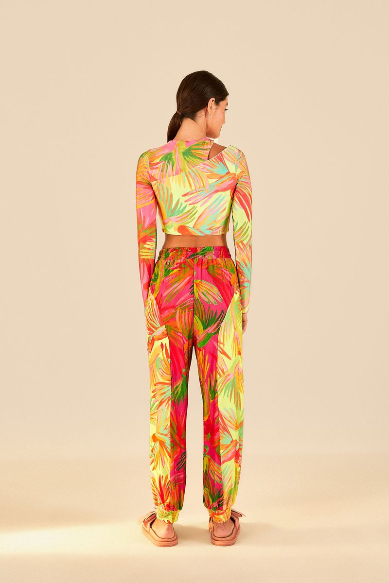 Blusa Estampada Patch Pássaros Pintados