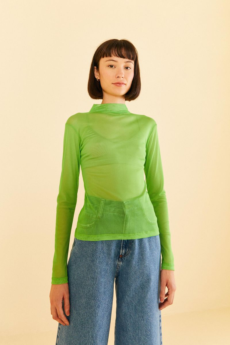 Blusa Gola Tule
