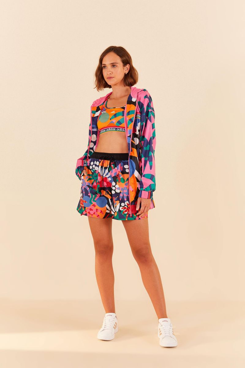 Bermuda Adidas Estampada In Movement Preta