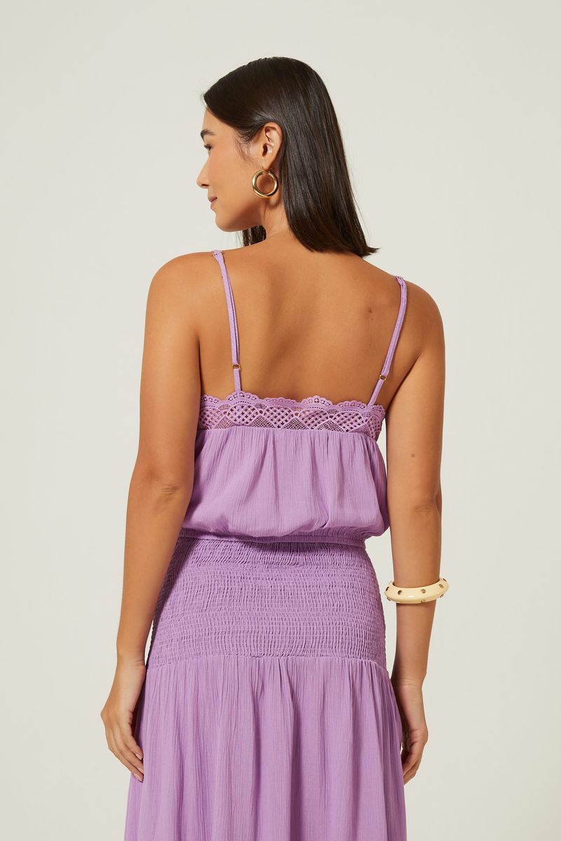 Blusa Decote Renda