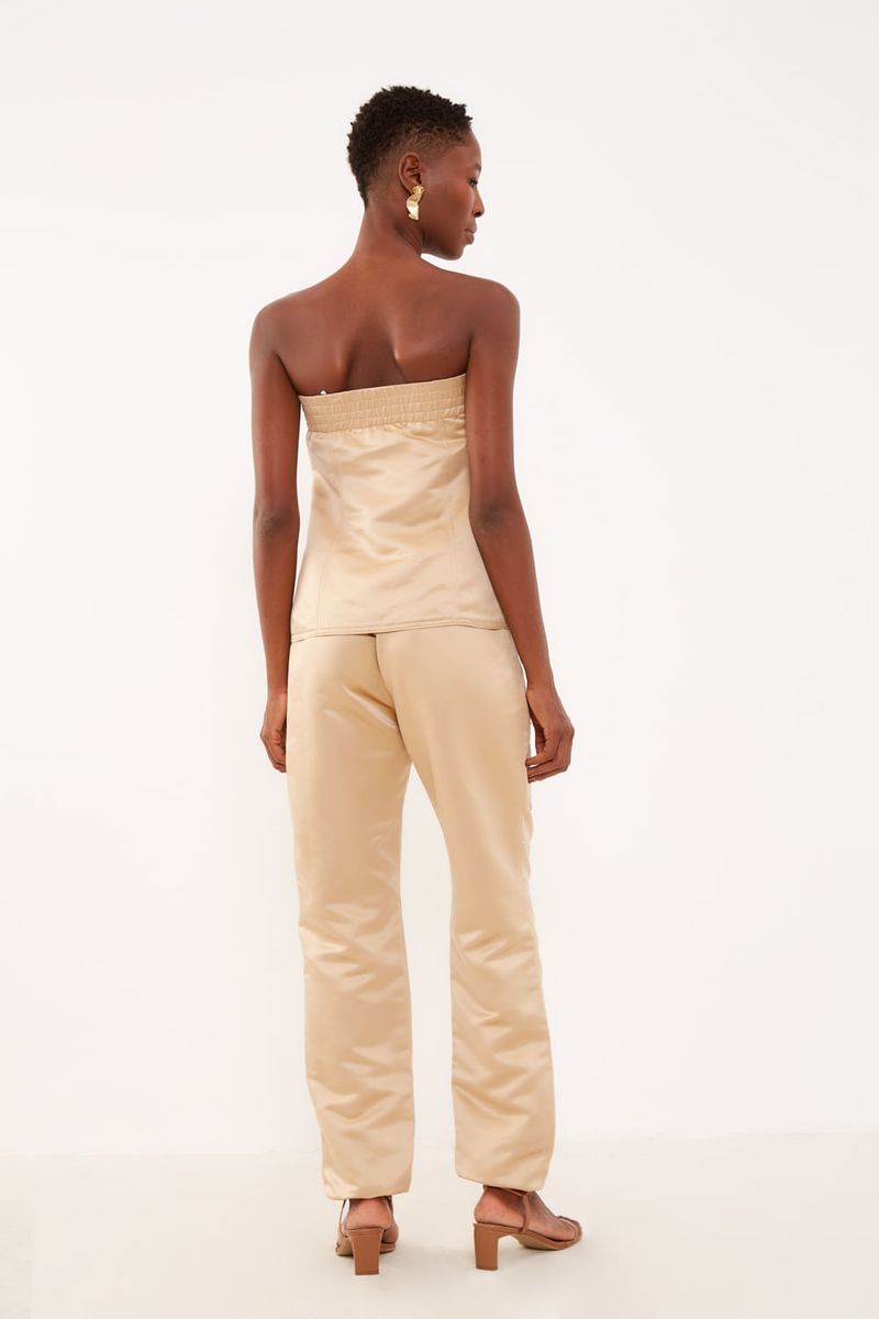 Calça Reta Bolso Frente