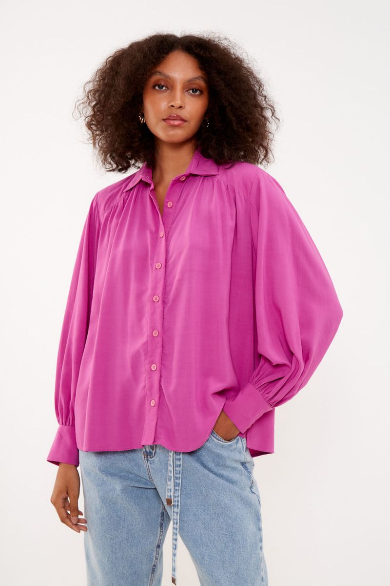 Camisa Tecido Oversize