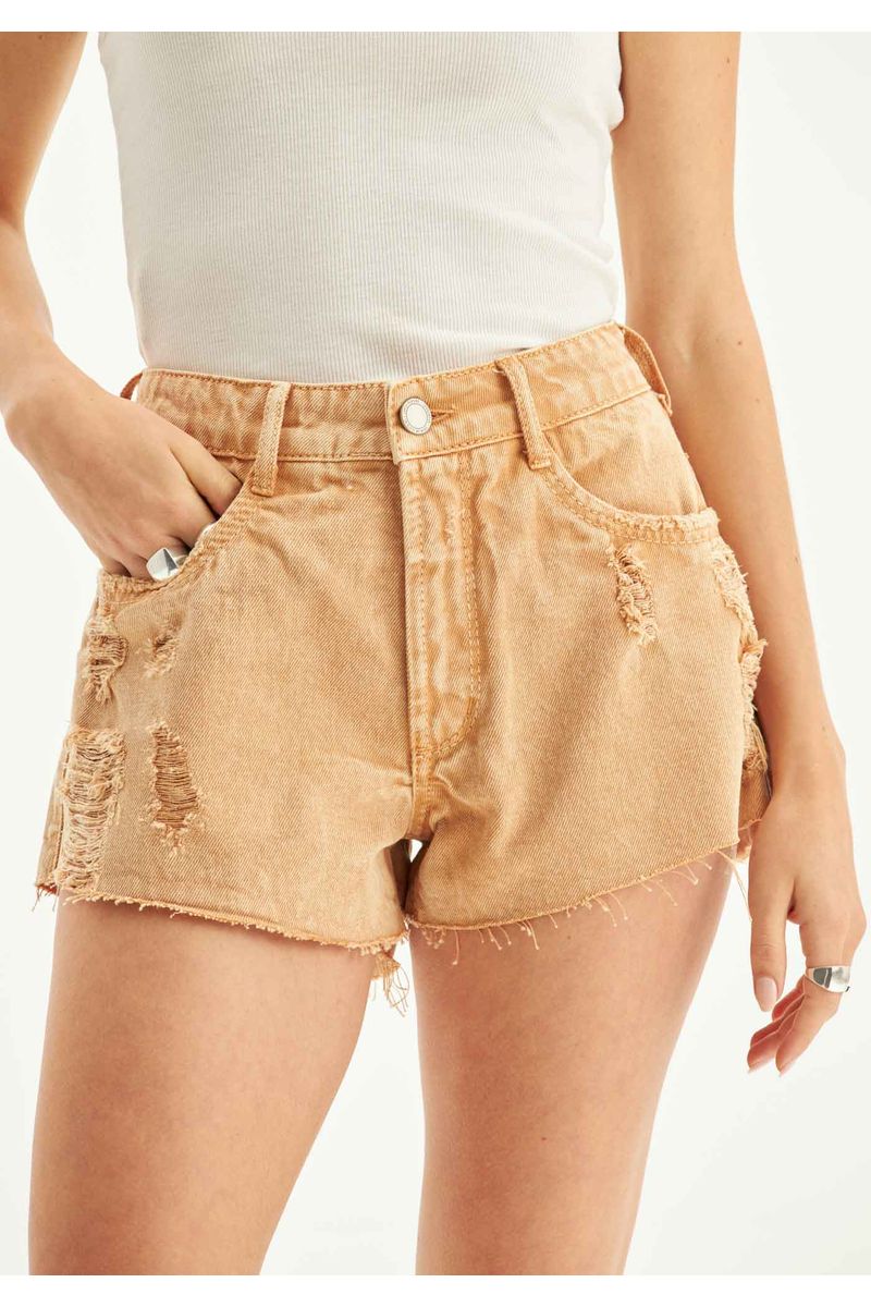 Short Sarja Comfort Cintura Alta