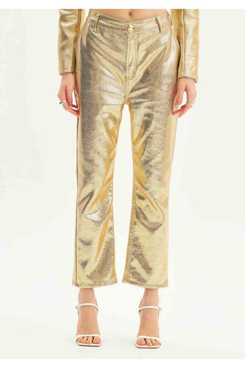 Calça Jeans Reta Cintura Alta