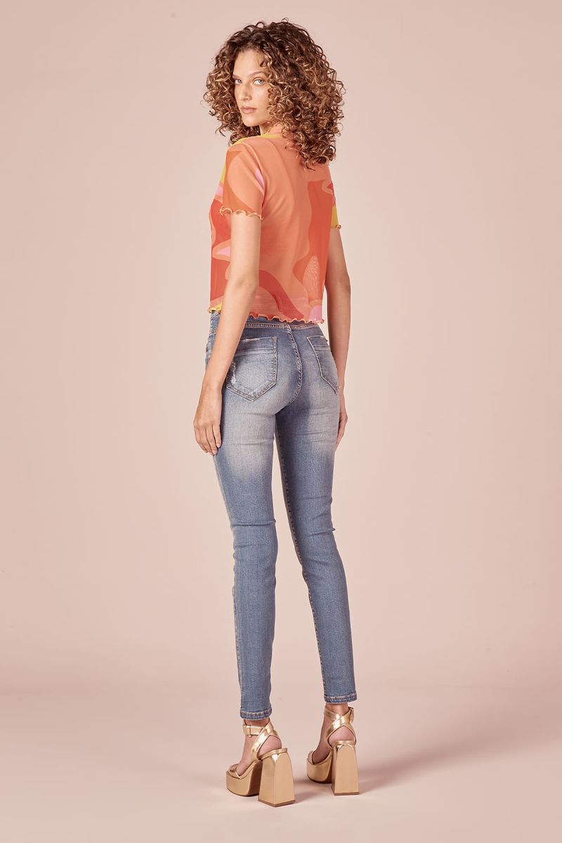 CALCA JEANS SKINNY PUIDOS - JEANS