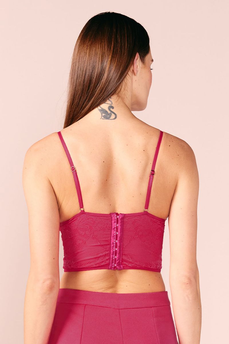 TOP CORSET -CHERRY