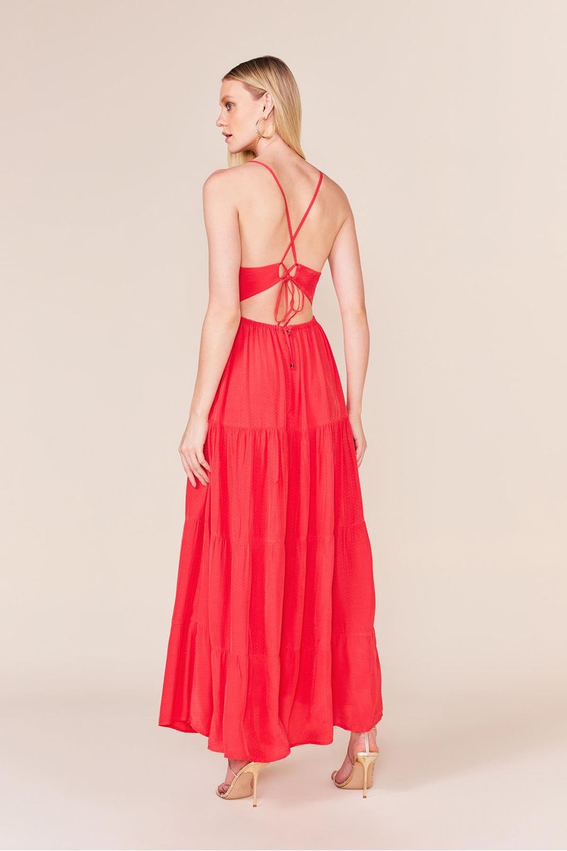 VESTIDO VISCOSE POAS SURTOM-VERMELHO