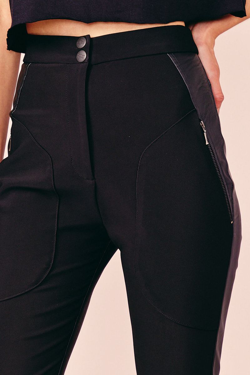 CALÇA MIX MALHA -PRETO