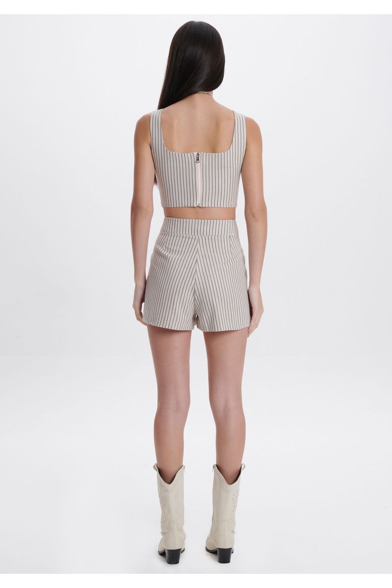 Short Alfaiataria com Fivela