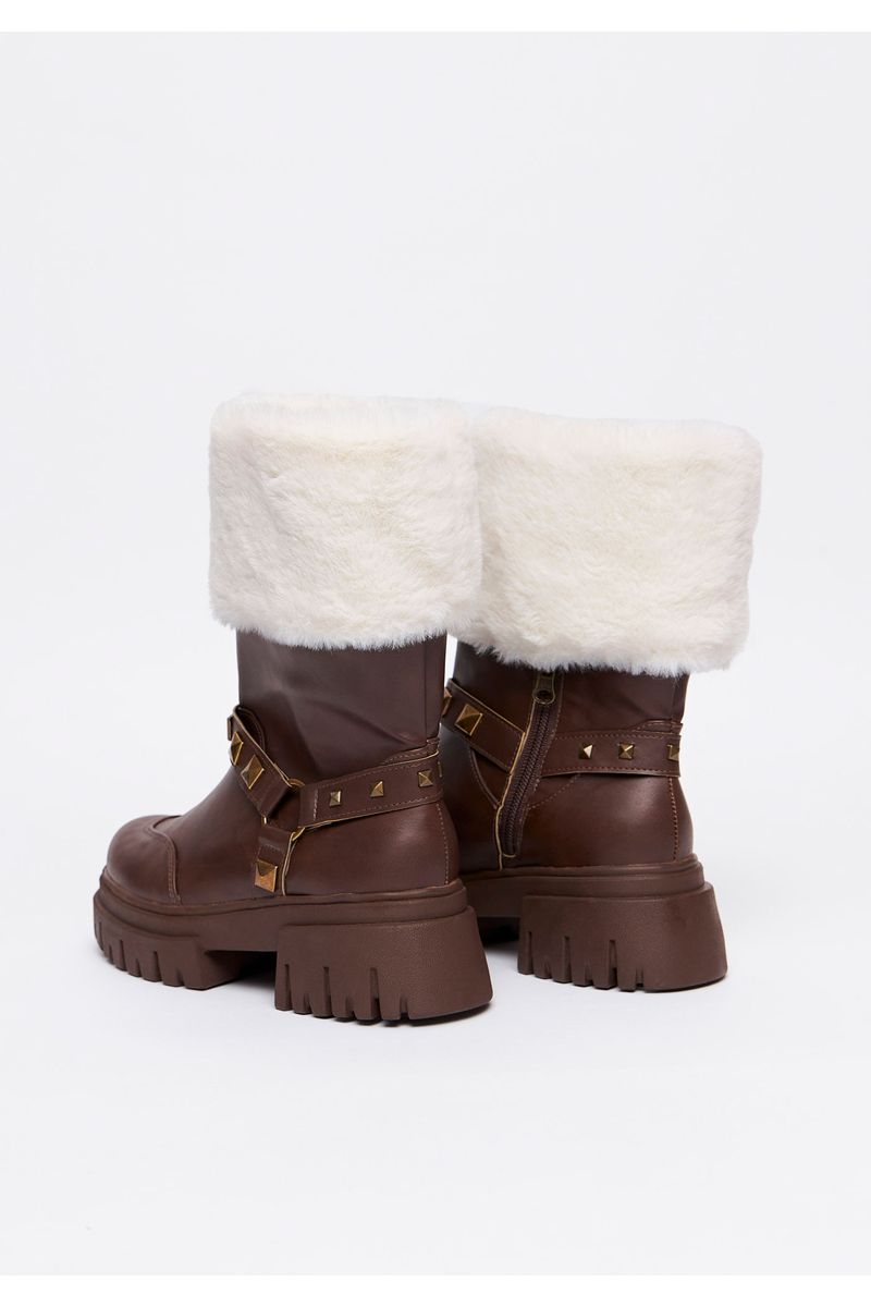 Bota Cano Baixo com Pelo