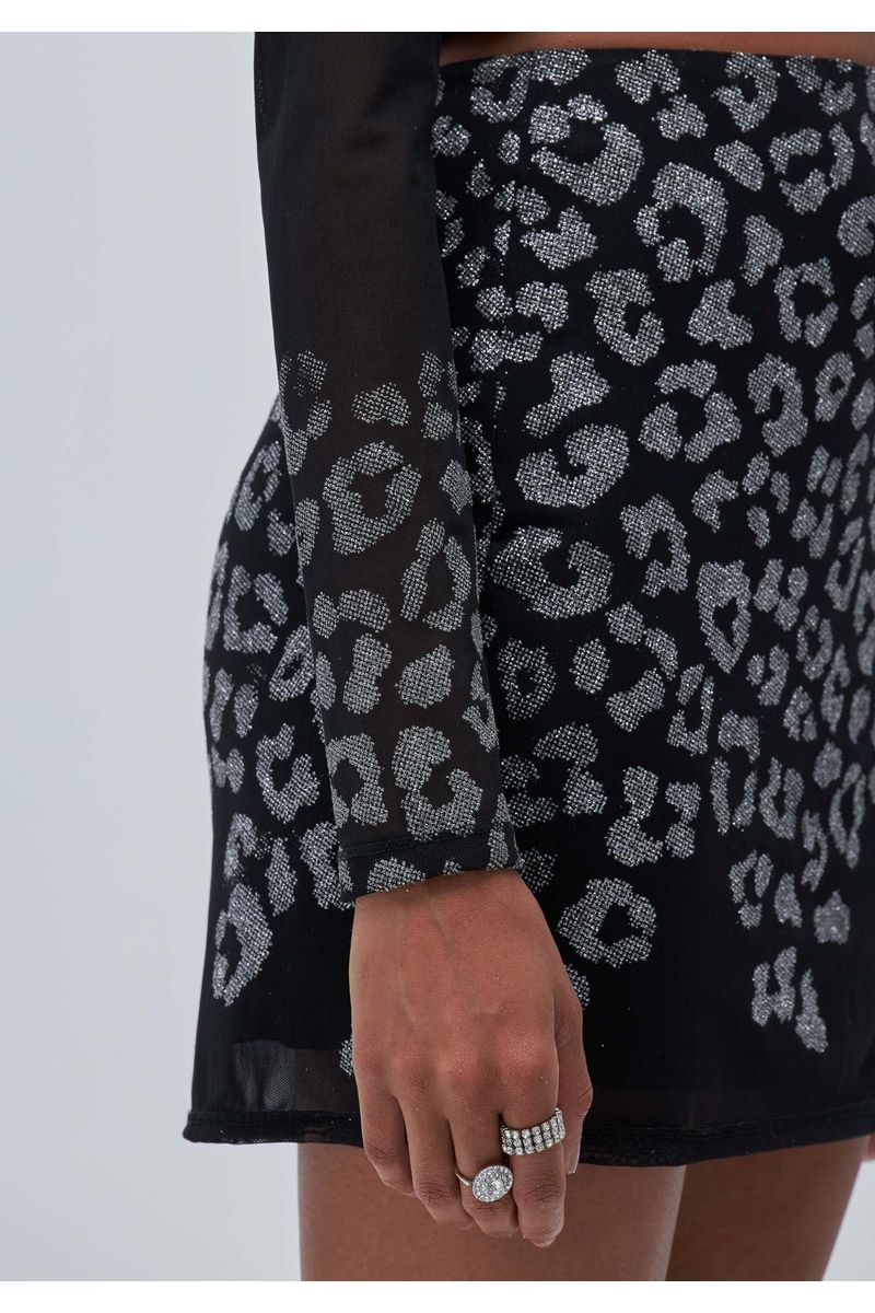 Blusa Cropped Manga Longa