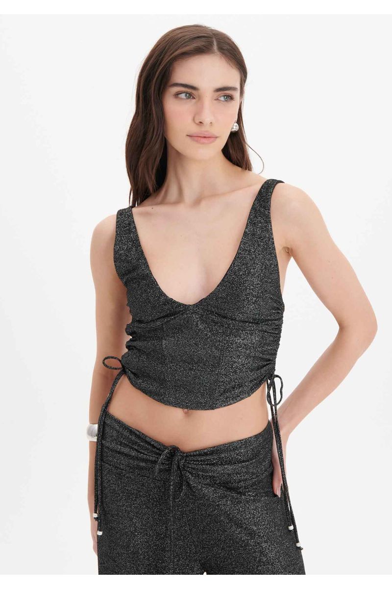 Top Cropped Lurex