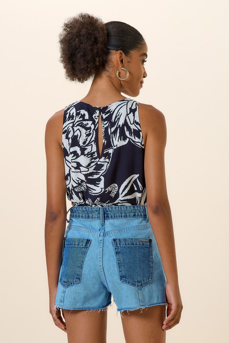 SHORT JEANS HOT PANTS MIX TECIDO JEANS
