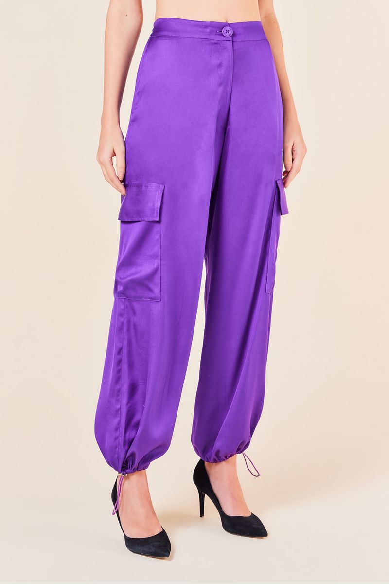 CALCA BOLSOS LATERAIS -ULTRA VIOLETA